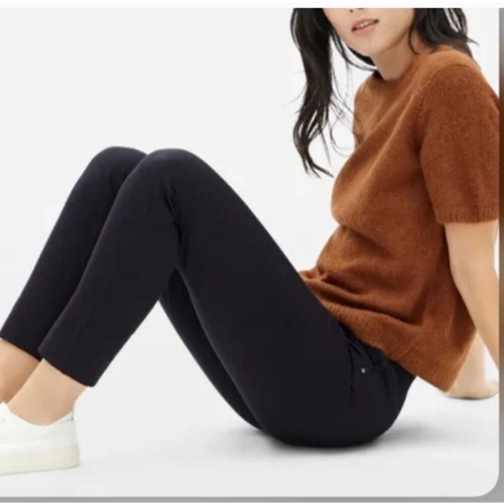 Everlane Black Side-Zip Tapered Leg Pants - Size 10